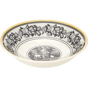 Villeroy & Boch Audun Ferme Soup/Cereal Bowl, 6.25 in, White/Gray